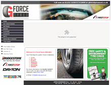 Tablet Screenshot of gforcetyres.co.uk